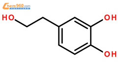 羟基酪醇结构式图片|10597-60-1结构式图片