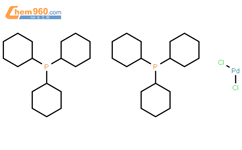 双(三环己基膦)二氯化钯结构式图片|29934-17-6结构式图片
