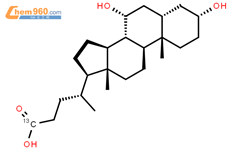 鹅去氧胆酸-13c同位素内标结构式