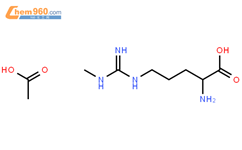 L-NMMA acetate (L-NG-monomethyl Arginine acetate, ANO 1020, Tilarginine Acetate, Targinine Acetate )结构式图片|53308-83-1结构式图片