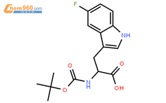L-N-BOC-5-氟色氨酸结构式图片|53478-53-8结构式图片