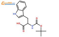 N-叔丁氧羰基-L-色氨酸结构式图片|13139-14-5结构式图片