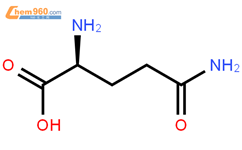 L-谷氨酰胺结构式图片|56-85-9结构式图片