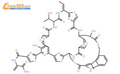 那西肽结构式图片|56377-79-8结构式图片