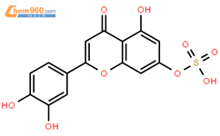 木犀草素-7-硫酸酯结构式图片|56857-57-9结构式图片