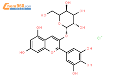 飞燕草素葡萄糖苷结构式图片|6906-38-3结构式图片