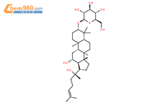 Ginsenoside Rh2; 20(s)-Ginsenoside Rh2结构式图片|78214-33-2结构式图片
