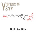 NH2-PEG-NHS、氨基-聚乙二醇-活性脂结构式图片
