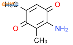 2-氨基-3,5-二甲基-对苯醌结构式图片|90005-56-4结构式图片