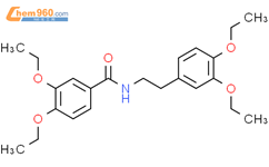 N-[2-(3,4-二乙氧基苯基)乙基]-3,4-二乙氧基苯甲酰胺结构式图片|905808-34-6结构式图片