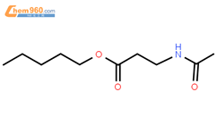 N-乙酰-β-丙氨酸戊酯结构式图片|91017-09-3结构式图片