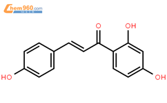 异甘草素(异甘草苷元,4,2',4'-三羟基查耳酮,4,2',4'-三羟基查耳酮)结构式图片|961-29-5结构式图片