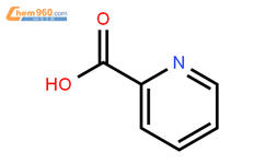 2-吡啶甲酸結構式