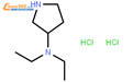 (r)-n,n-二乙基吡咯烷-3-胺双盐酸盐结构式图片|1181083-20-4结构式