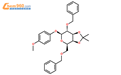 4-甲氧苯基2,6-二-o-苄基-3,4-o-异亚丙基-β-d-吡喃半乳糖苷结构式