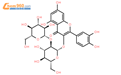 槲皮素3-O-槐糖结构式图片|18609-17-1结构式图片
