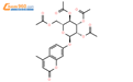 4-甲基香豆素-2,3,4,6-四-O-乙酰基-Α-D-吡喃甘露糖苷结构式图片|28541-71-1结构式图片
