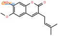 7-羥基-6-甲氧基-3-異戊烯基香豆素