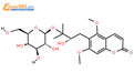 (-)-Toddalolactone 3′-O-β-D-glucopyranoside