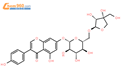 染料木素-7-O-β-D-呋喃芹糖基
-(1→6)-O-β-D-吡喃葡萄糖苷结构式图片|108044-05-9结构式图片