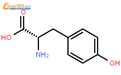 L-酪氨酸 结构式图片|60-18-4结构式图片