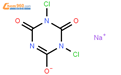 二氯异氰尿酸钠结构式图片|2893-78-9结构式图片