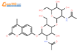 4-甲基香豆素基N,N-二乙酰基-β-D-壳聚二糖苷结构式图片|53643-12-2结构式图片