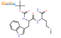 tert-butyl N-[(2S)-1-[[(2S)-1-amino-4-methylsulfanyl-1-oxobutan-2-yl]amino]-3-(1H-indol-3-yl)-1-oxopropan-2-yl]carbamate