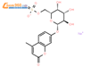 4-甲基香豆素基-β-D-吡喃半乳糖苷-6-硫酸结构式图片|126938-14-5结构式图片