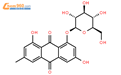 大黄素葡萄糖苷结构式图片|23313-21-5结构式图片