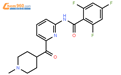 2,4,6-trifluoro-N-(6-(1-methylpiperidine-4-carbonyl)pyridin-2-yl)benzamide