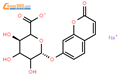 7-羟基香豆素β-D-葡糖苷酸钠盐结构式图片|168286-98-4结构式图片