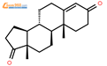 4-雄烯二酮(CAS:63-05-8)結構式圖片