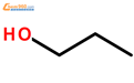 正丙醇结构式图片|71-23-8结构式图片