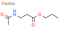 N-乙酰-β-丙氨酸丙酯结构式图片|914306-26-6结构式图片