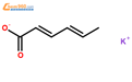 山梨酸钾结构式图片|590-00-1结构式图片