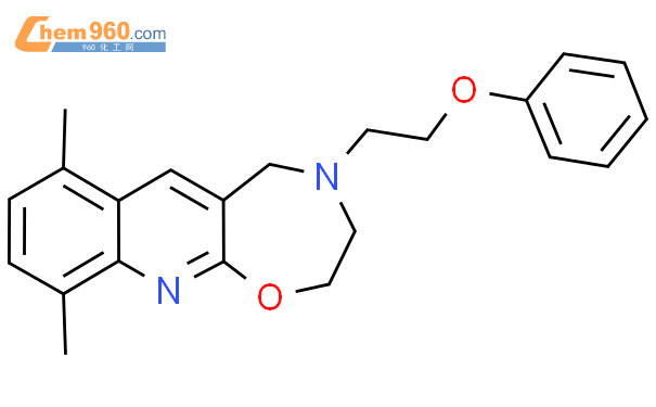 1000347 30 7 7 10 二甲基 4 2 苯氧乙基 3 5 二氢 2H 1 4 恶唑吡啶 7 6 b 喹啉化学式结构式分子
