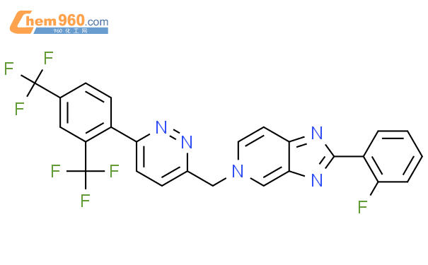 1000787 75 6 5 6 2 4 双 三氟甲基 苯基 3 哒嗪基 甲基 2 2 氟苯基 5H 咪唑并 4 5 C 吡啶