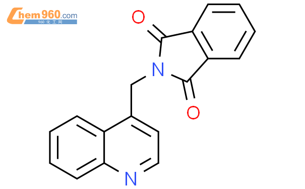 1001242 54 1 2 quinolin 4 ylmethyl 1H isoindole 1 3 2H dione化学式结构式