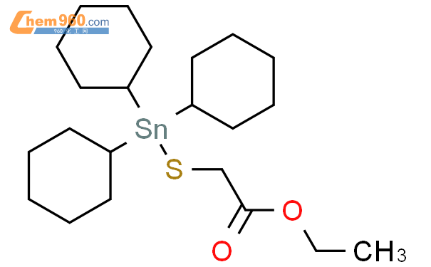 100476 88 8 Acetic acid tricyclohexylstannyl thio ethyl ester化学式