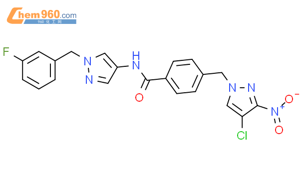 1005621 64 6 4 4 Chloro 3 Nitro Pyrazol 1 Ylmethyl N 1 3 Fluoro