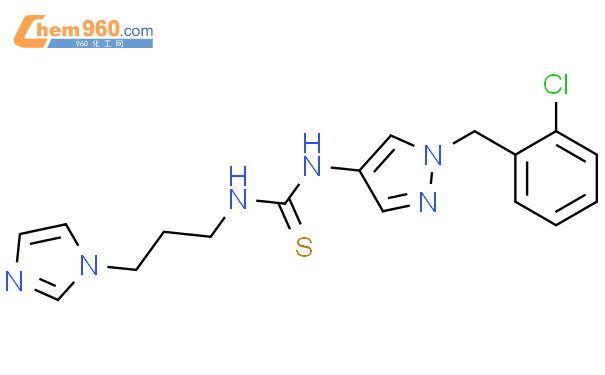 1005649 68 2 1 1 2 Chloro Benzyl 1H Pyrazol 4 Yl 3 3 Imidazol 1 Yl