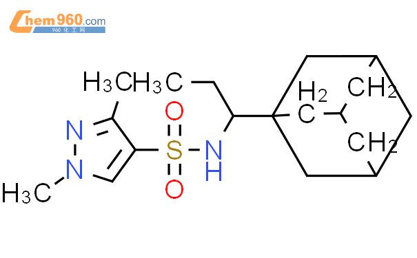 1005652 09 4 1 3 Dimethyl 1H Pyrazole 4 Sulfonic Acid 1 Adamantan 1 Yl