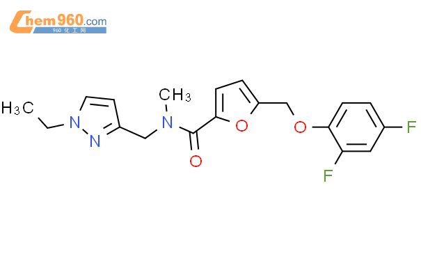 1005702 53 3 5 2 4 Difluoro Phenoxymethyl Furan 2 Carboxylic Acid 1