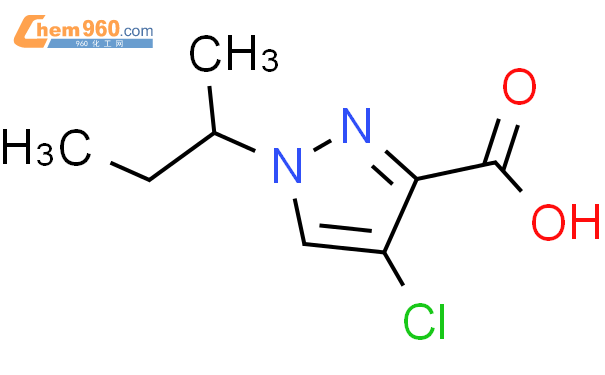 1006451 29 1 1 butan 2 yl 4 chloro 1H pyrazole 3 carboxylic acid化学式