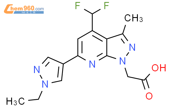 1006477 94 6 4 Difluoromethyl 6 1 Ethyl 1H Pyrazol 4 Yl 3 Methyl