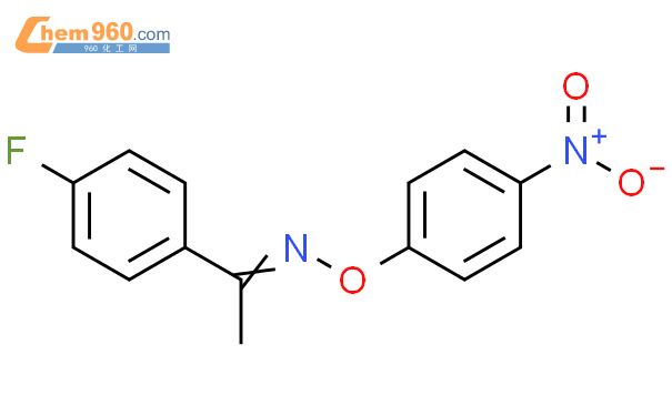 101993 16 2 Ethanone 1 4 fluorophenyl O 4 nitrophenyl oxime化学式结构