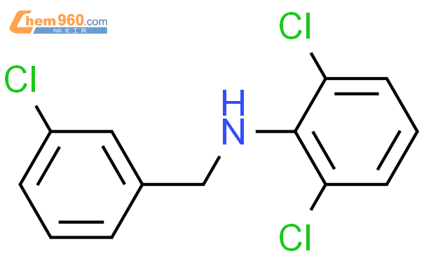1024204 82 7 2 6 二氯 N 3 氯苯基 甲基 苯胺化学式结构式分子式molsmiles 960化工网