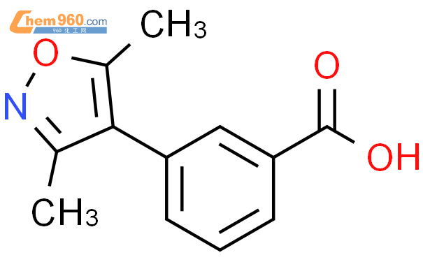 1032938 26 3 3 3 5 dimethyl 1 2 oxazol 4 yl benzoic acid化学式结构式分子式