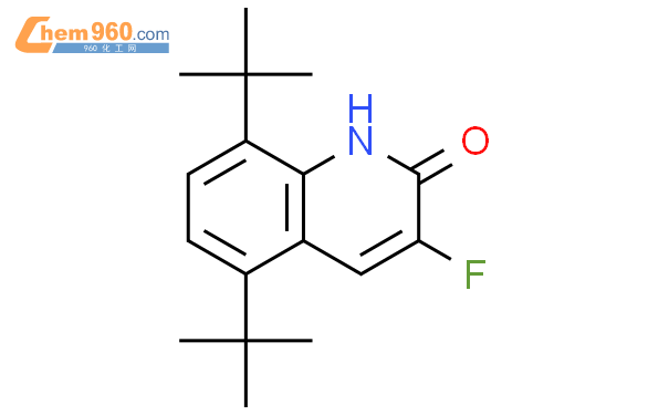 1041615 89 7 5 8 di tert butyl 3 fluoro 2 1H quinolinone化学式结构式分子式